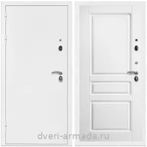 Одностворчатые входные двери, Дверь входная Армада Оптима Белая шагрень / МДФ 16 мм ФЛ-243 Ясень белый