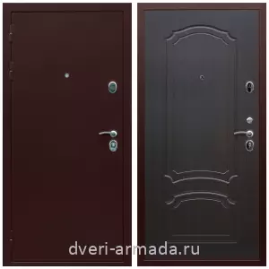 Входные двери 2050 мм, Дверь входная элитная Армада Люкс Антик медь / МДФ 6 мм ФЛ-140 Венге утепленная парадная