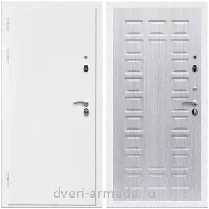 Двери оптом, Металлическая дверь входная Армада Оптима Белая шагрень / МДФ 16 мм ФЛ-183 Дуб белёный