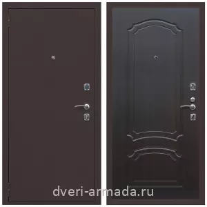 Входные двери толщиной 1.2 мм, Дверь входная Армада Комфорт Антик медь / МДФ 6 мм ФЛ-140 Венге