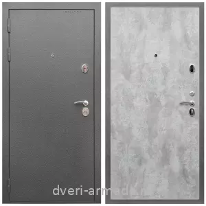 Офисные, Дверь входная Армада Оптима Антик серебро / МДФ 6 мм ПЭ Цемент светлый
