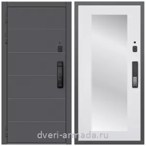 Современные входные двери, Дверь входная Армада Роуд МДФ 10 мм Kaadas K9 / МДФ 16 мм ФЛЗ-Пастораль, Белый матовый