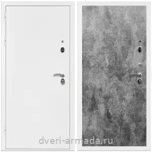 Входные металлические двери в Московской области, Дверь входная Армада Оптима Белая шагрень / МДФ 6 мм ПЭ Цемент темный