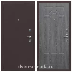 Входные двери 2050 мм, Дверь входная Армада Комфорт Антик медь / МДФ 6 мм ФЛ-58 Дуб Филадельфия графит