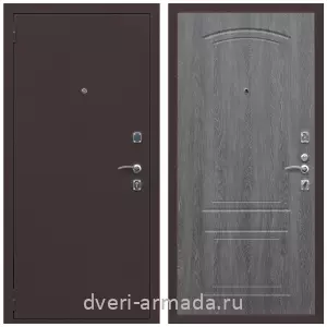 Входные двери 2050 мм, Дверь входная Армада Комфорт Антик медь / МДФ 6 мм ФЛ-138 Дуб Филадельфия графит