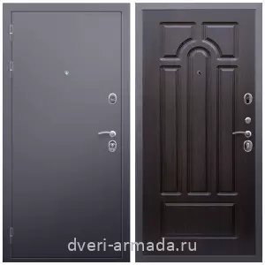Одностворчатые входные двери, Дверь входная Армада Люкс Антик серебро / МДФ 6 мм ФЛ-58 Венге от завода в частный дом уличная