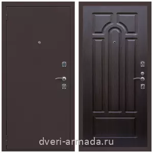 МДФ гладкая, Дверь входная Армада Комфорт Антик медь / МДФ 16 мм ФЛ-58 Венге