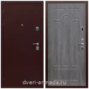 Красивые входные двери, Дверь входная железная Армада Люкс Антик медь / МДФ 6 мм ФЛ-58 Дуб Филадельфия графит на заказ в квартиру