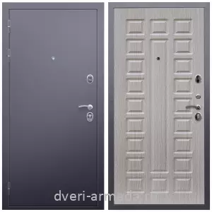 Входные двери толщиной 1.2 мм, Дверь входная Армада Люкс  Антик серебро / МДФ 16 мм ФЛ-183 Сандал белый