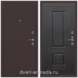 Входные двери 2050 мм, Дверь входная Армада Комфорт Антик медь / МДФ 6 мм ФЛ-2 Венге