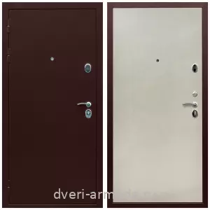 Входные двери 2050 мм, Дверь входная утепленная Армада Люкс Антик медь / МДФ 6 мм ПЭ Венге светлый