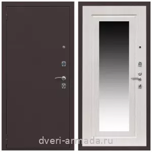 С теплоизоляцией для квартиры, Дверь входная Армада Комфорт Антик медь / МДФ 16 мм ФЛЗ-120 Дуб белёный