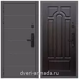 Дверь входная Армада Роуд МДФ 10 мм Kaadas S500 / МДФ 6 мм ФЛ-58 Венге