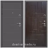 Дверь входная Армада Роуд МДФ 10 мм / МДФ 16 мм ФЛ-57 Дуб шоколад