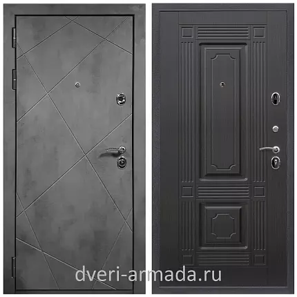 Дверь входная Армада Лофт МДФ 16 мм ФЛ-291 Бетон тёмный / МДФ 6 мм ФЛ-2 Венге
