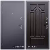 Дверь входная Армада Люкс Антик серебро / МДФ 6 мм ФЛ-58 Венге от завода в частный дом уличная